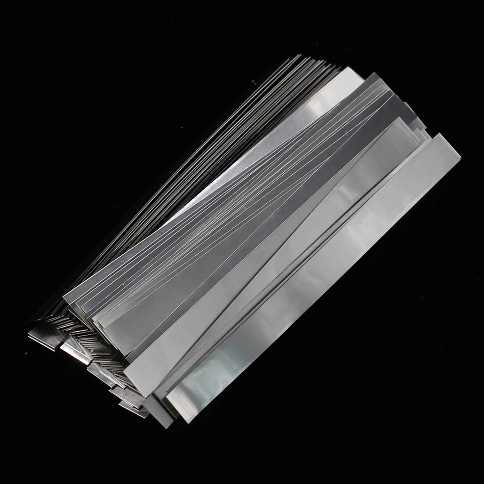 50pcs 0.1mm x 4mm x 100mm Quality low resistance 99.96 pure nickel