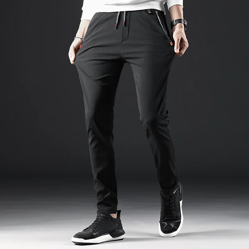 

Pants Men Trousers Men Pants Casual Trousers Men Elastic Waist Pants Men Clothes Simple Design Brand Jogger Pantaloni Uomo Broek
