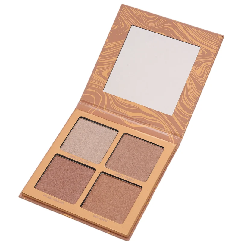 

4 Colors Facial Illuminator Bronzer Highlighters Palette Glow Dream Kit Wet Highlighter Pallete Face Contour Corrector Concealer