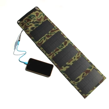 

BUHESHUI 10W 5V Portable Foldable Solar Charger outdoor Travel Waterproof Solar Rechargeable Folding Bag Green Free Shipping