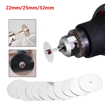 

1Pcs Mini Stainless Steel Circular Saw Blade Tool 22/25/32mm Cutting Disc Mill Sheet Tools for Wood/Plastic Cutting Mandrel
