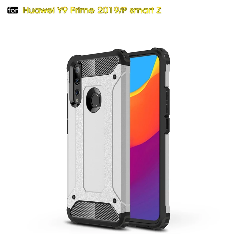 Для Huawei Y9 Prime 2019/P Smart Z черный чехол из углеродного волокна Силиконовый Чехол
