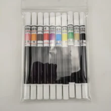 Съедобные чернила окрашивающие маркеры съедобные ручки для украшения торта двухсторонние-набор из 10