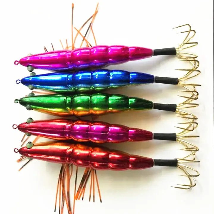 Isca de Pesca Falso Camarão Wobbler 14 cm 19g Lula Jig Isca Artificial Jigging Polvo 20 Pçs 3 Cheap Iscas artificiais