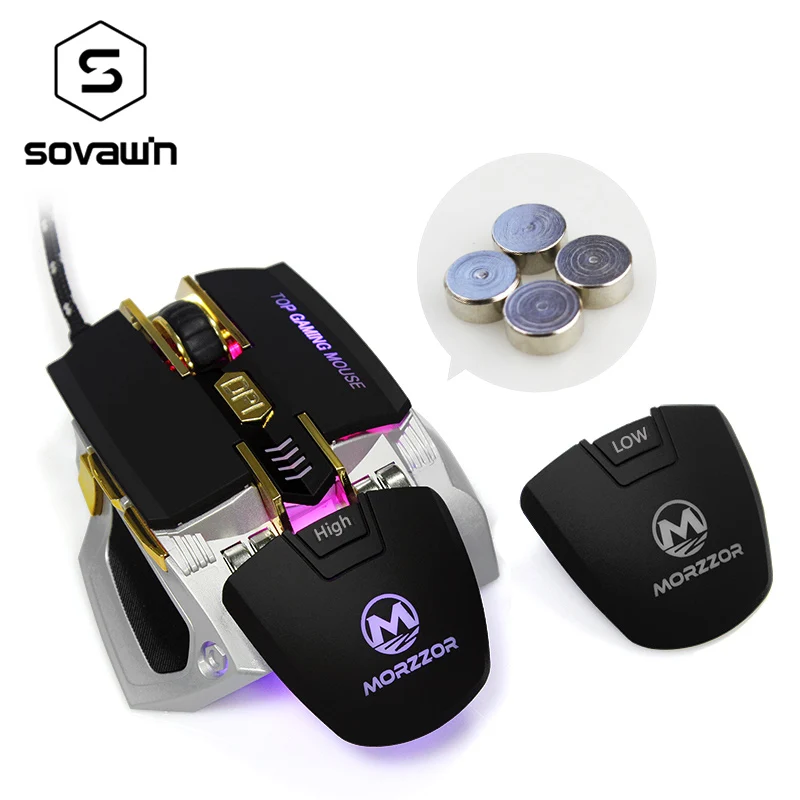 

Sovawin MZ19 Gaming Mouse 4000 DPI Programing Professional 7 Button Memory Macro Program Mause Computer PC Gamer USB Wired Games