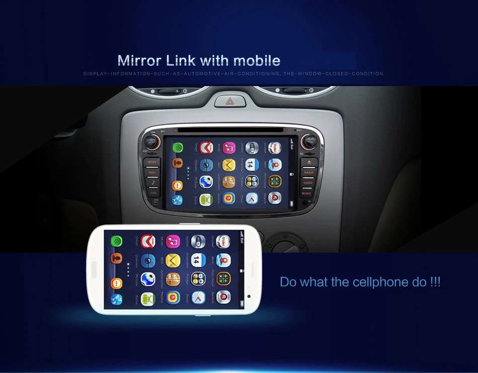 Discount Quad core Android 7.1 2 din android car radio gps for Ford Focus 2 S-max Mondeo C-max 2GB Ram 16GB ROM Mirror link wifi 3G dvd 2