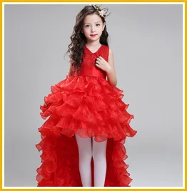 Розничная продажа Аппликации драпированные блестками цветы платья для девочек с бантом из ленты элегантное кружевное платье с цветочным
