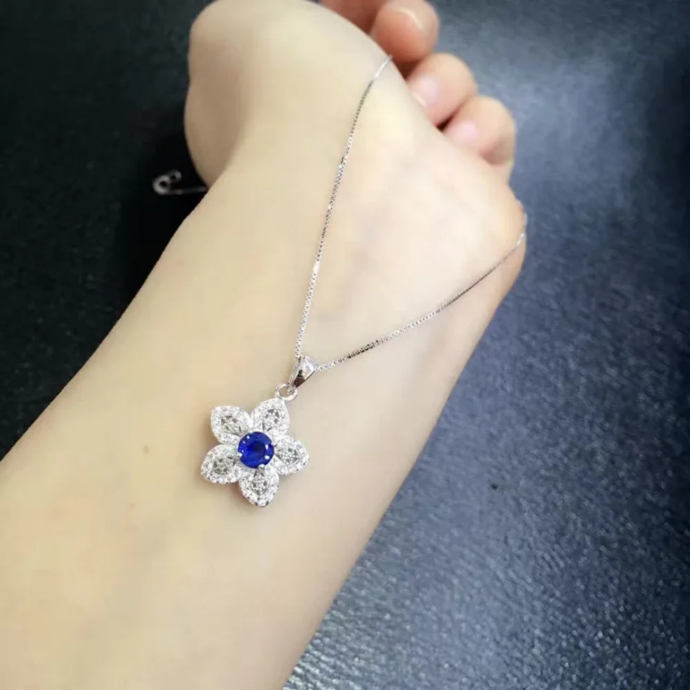 

2017 Collares Qi Xuan_Blue Stone Fashion Pendant Necklace_Real Blue Necklace_Quality Guaranteed_Manufacturer Directly Sales