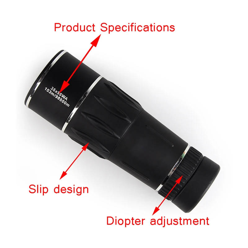 HD Monocular 35X95 10398500m High Power FMC Nitrogen Telescope for Hunting Travel Bird Watching Concert RL38-0009 (13)