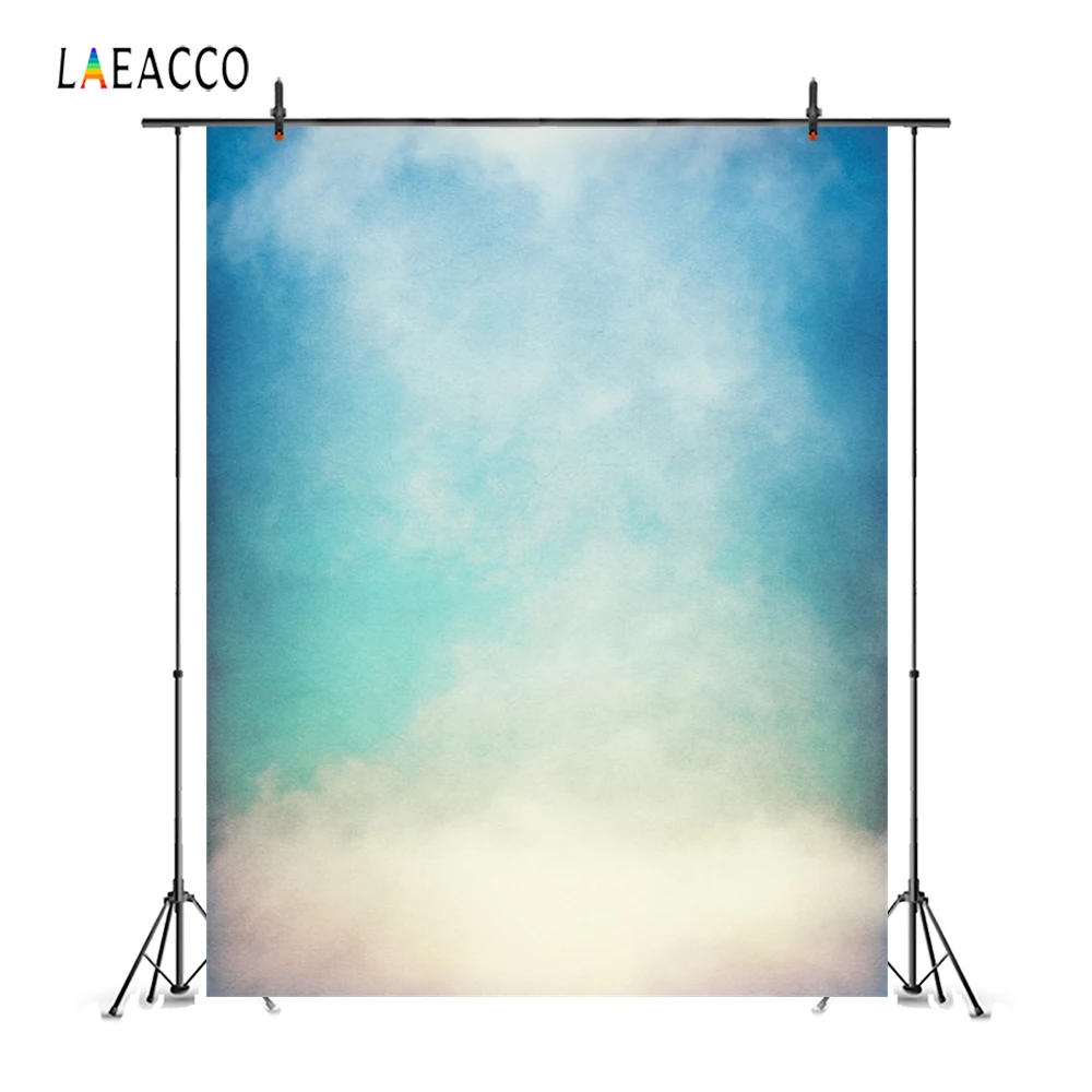 Фоны Laeacco для портретной фотографии с градиентом голубого неба и облаков
