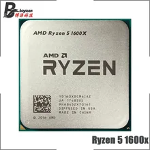 Процессор AMD Ryzen 5 1600X R5 1600X3,6 GHz шестиядерный цп с двенадцатью потоками 95W L3 = 16M YD160XBCM6IAE Socket AM4
