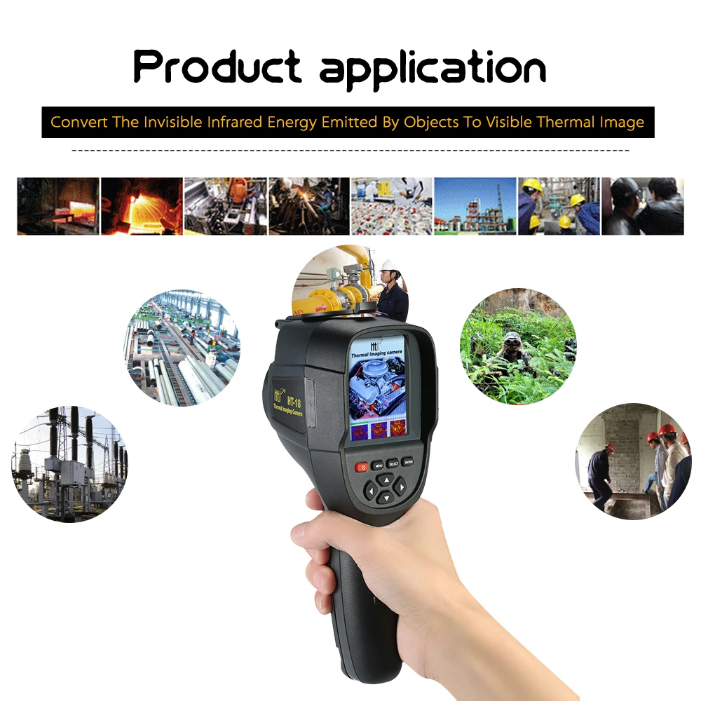 

Professional Handheld Thermal Imaging Camera 3.2" Portable Infrared Thermometer IR Thermal Imager Infrared Imaging Device