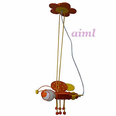 

Free Shipping 1 Light Lovely Pendant Light in Flying Bee Shape