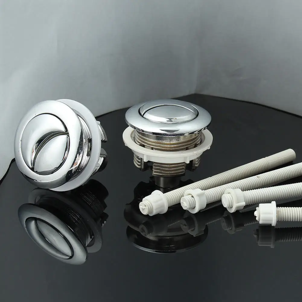 

2pcs 38mm Dual Flush Toilet Water Tank Round Valve Push Button Water Saving Effect for Closestool Bathroom Accessories