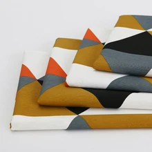 Хлопок сатин геометрический треугольник Ткань для шитья женская одежда обивка ткани свадебное платье Подушка DIY