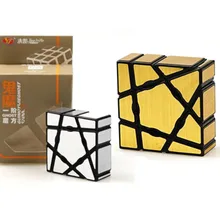 YJ YongJun 1x3x3 зеркальный gui mo волшебный куб Золото Серебро Гладкий призрак скорость головоломка твист куб для детские развивающие игрушки подарок