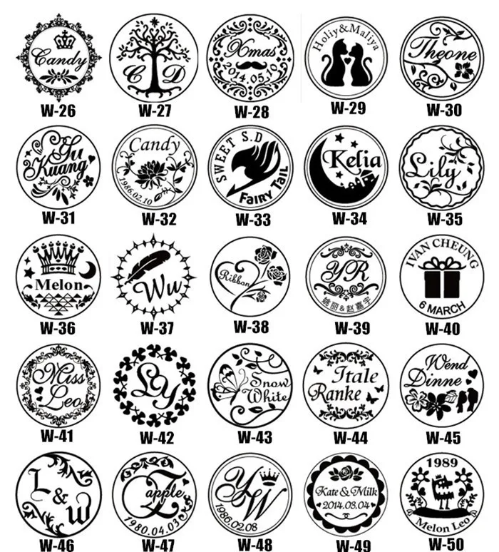 1 DIY customize double Name 2 initials personalized Letter stamp/Sealing Wax /wedding Wax Seal Stamp Custom invitations envelop