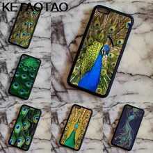 KETAOTAO красивый чехол для телефона с изображением павлина для iPhone 4S SE 5C 5S 6 s 7 8 SE X Plus XR XS Max чехол из мягкого ТПУ резины и силикона