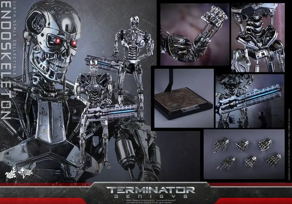

NEW Original HT Hottoys MMS352 1/6 Terminator 5 Endoskeleton Collection Action Figure for Fans Holiday Gift