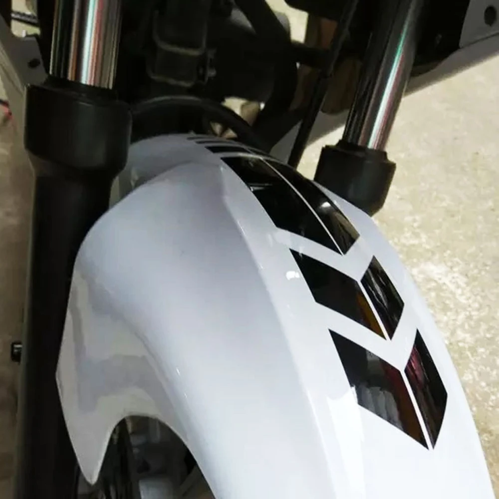 Светоотражающие стикеры для мотоциклов колеса на крыле водонепроницаемый безопасности Предупреждение стрелка ленты автомобиля наклейки мотоцикл украшения Аксессуары