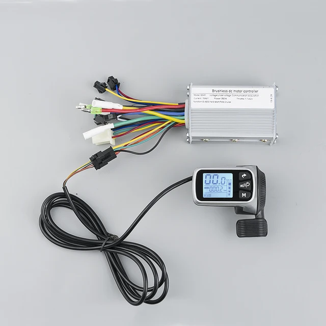 US $39.99 250W 350W 500W 24V 36V 48V Dual Mode Brushless Motor Controller with LCD throttle For Electric Bicy