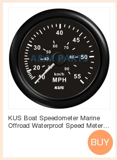 KUS gps измеритель скорости лодка морской грузовик аналоговый датчик скорости 0-60 узлов 110 км/ч