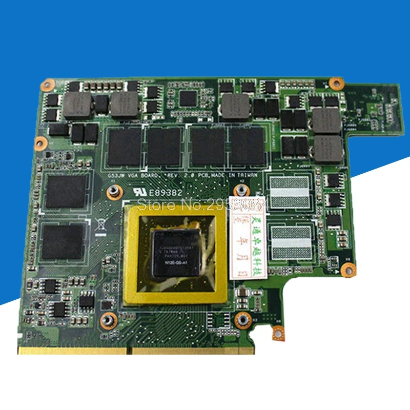 Видеокарта для ноутбука For Asus G53S G73S G53SX G53SW G73SW G73JW GTX560M 2 Гб графическая карта N12E GS