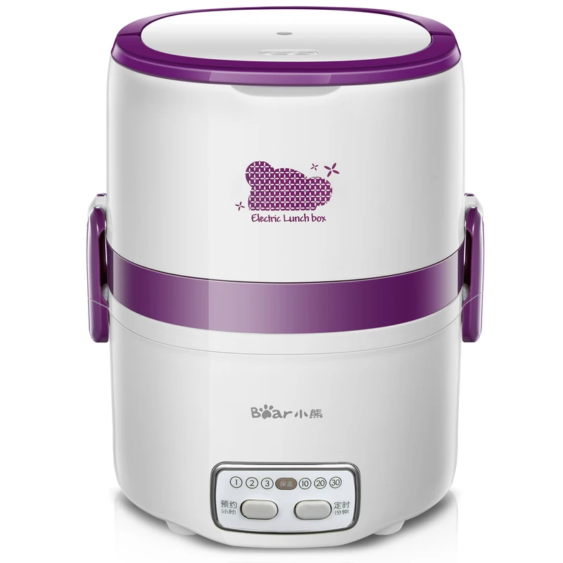 Bear Electric Lunch Box Double Ceramic Layer Big Capacity Rice Cooking