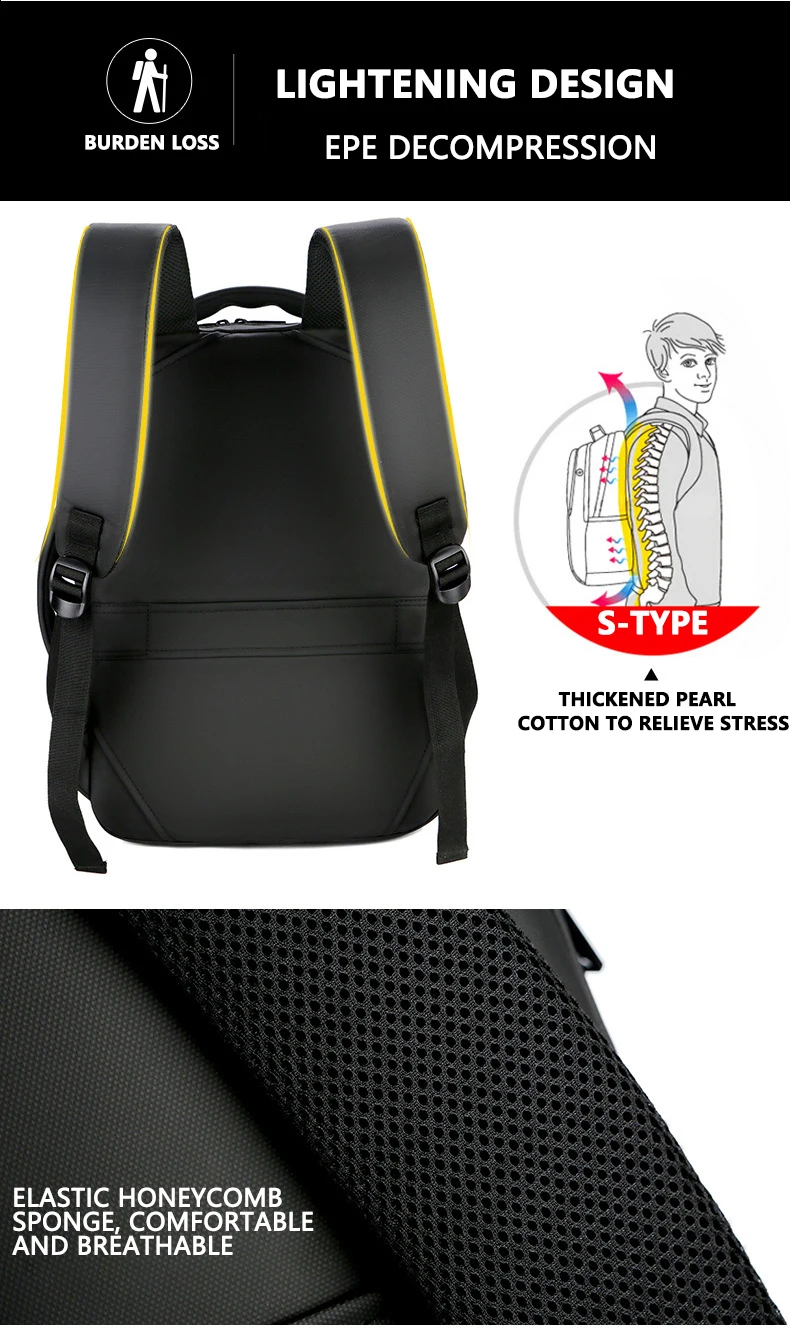 Мужской рюкзак для ноутбука с защитой от кражи, 14, 15,6 дюймов, usb зарядка, водонепроницаемый мужской бизнес рюкзак для путешествий, школьный рюкзак для мальчиков