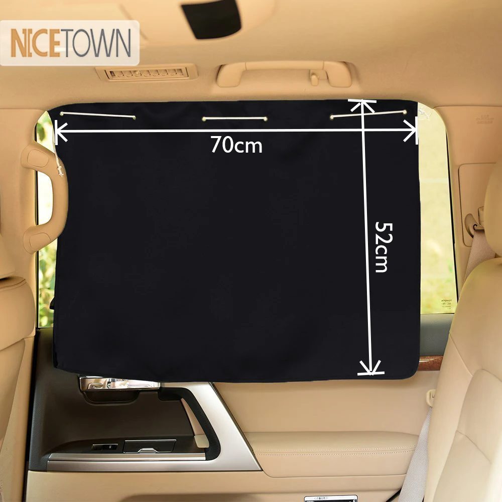 

2019 Car Curtains Car Drapes Block Blind with Suction Cups for Auto Car Side Window-Protect Kids/Pet from Sun Glare 2 pcs