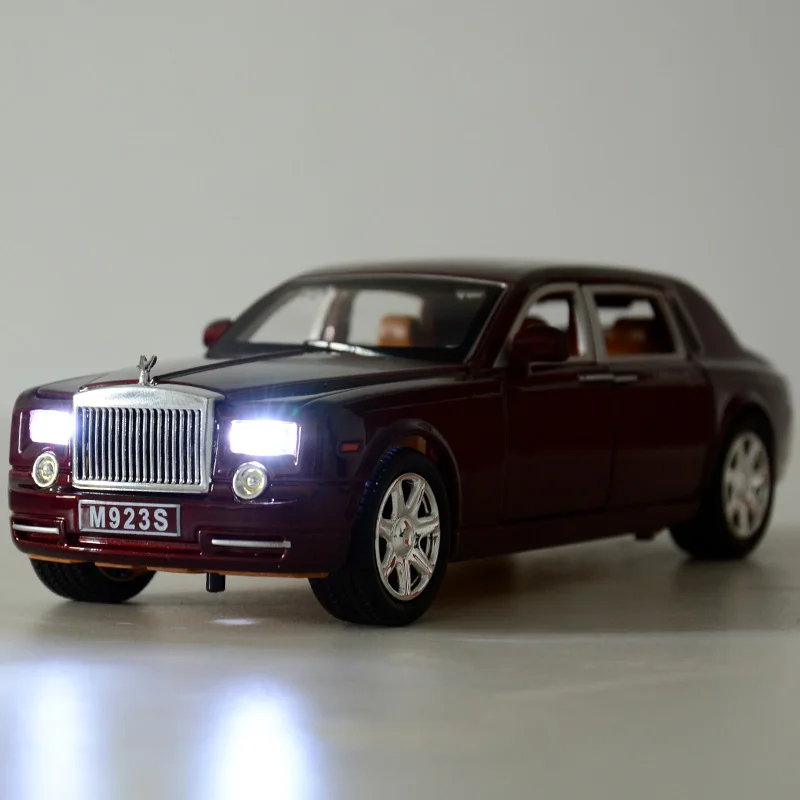 1/24 роскошная модель автомобиля Big DieCasts 20 см дисплей с 6 открывающимися дверцами