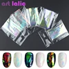 5 hojas 3D holográfica cielo estrellado lámina brillante arte de uñas y dedos pegatina Rainbow Mirror Stencil Decal DIY diseño de manicura herramientas ► Foto 1/5