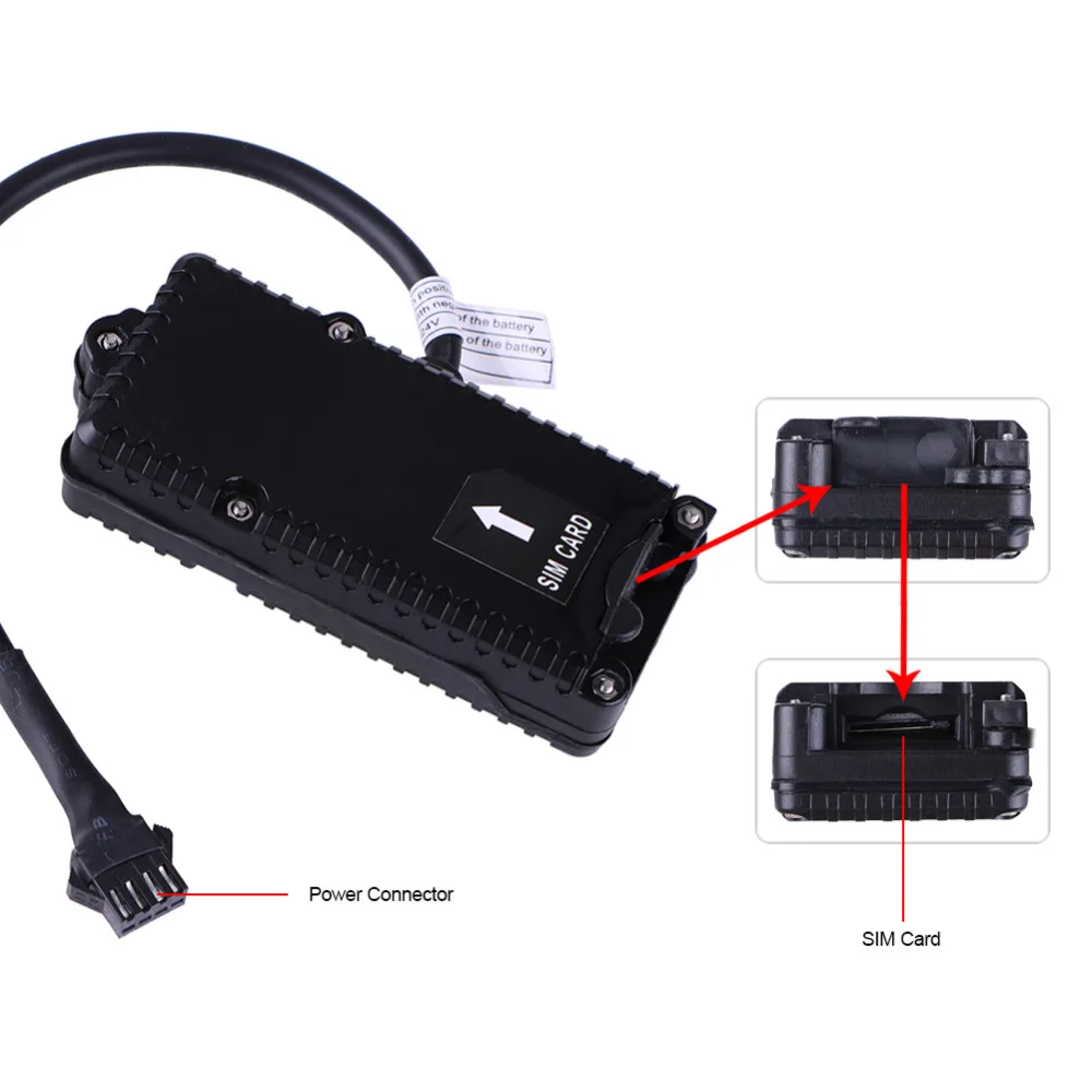 GSM GPS Tracker Car Waterproof Web App Free Cut Off Fuel Power ACC Function Car Tracking Device T1124FC Realtime LBS GPS Locator