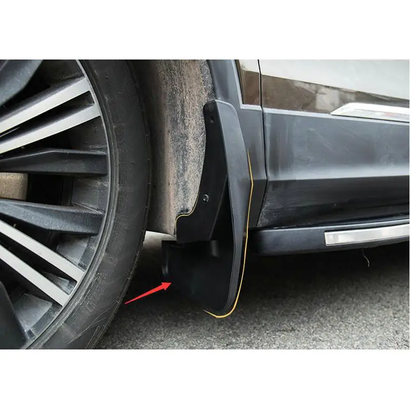 STYO 4pcs Car Mudguard Fender Rain Splash Mud Protection Mudguard Cover