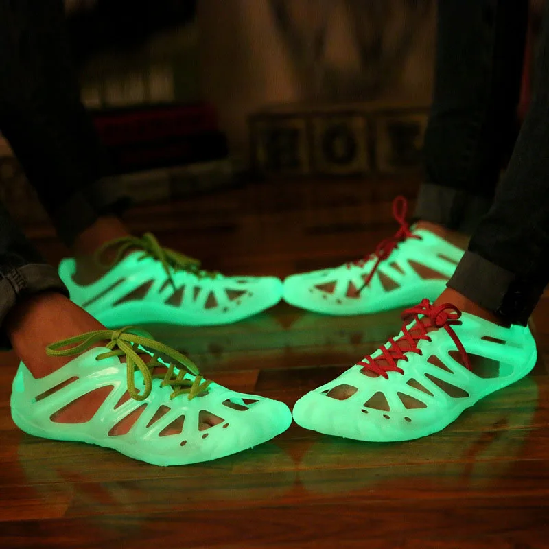 2016 Emisión de luminous glow in the dark calza a hombres y mujeres LA LUZ HASTA