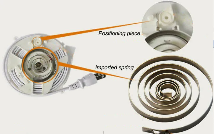 Compact size automatic retractable reels for cable management extension cable cord reels