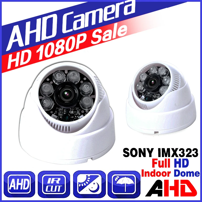

3.28BigSale Nano CCTV Indoor AHD Camera 720P/960P/1080P SONY IMX323 2.0MP digital FULL HD High Definition Dome Infrared Vidicon