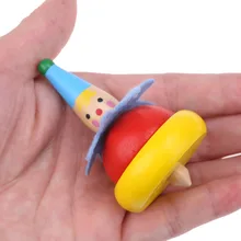 1 шт. Забавный, классический, деревянная игрушка-клоун, Детские вращающиеся, детские, неваляшки, развивающие, детские, деревянные веревочки, веревочки, веревочки