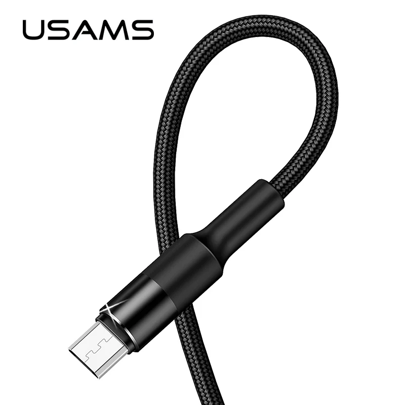 

USAMS Original Mobile Phone Micro USB Cable Sync Data Line microusb Cable for Samsung xiaomi Huawei Android Mobile Phone Cable