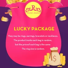Риннтин бренды покупки неделя юбилей продажи счастливый пакет с ожерельем серьги кольцо браслеты в случайном порядке