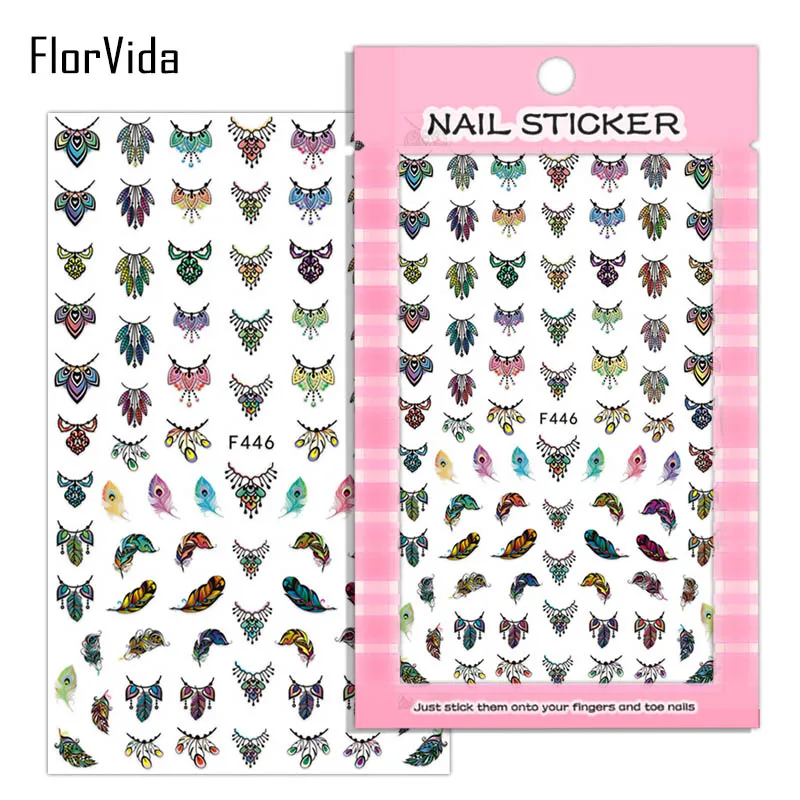 FlorVida F159-188 клей для ногтей наклейки с клеем на ногти Одри Хепберн милый дизайн для маникюра красоты ногтей