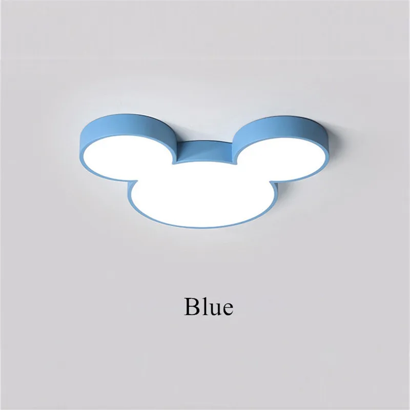 DAR красочные люстры Микки Lustre Luminaria ультра тонкие Современные светодиодные люстры потолочные светильники для детской комнаты спальни - Цвет абажура: Blue