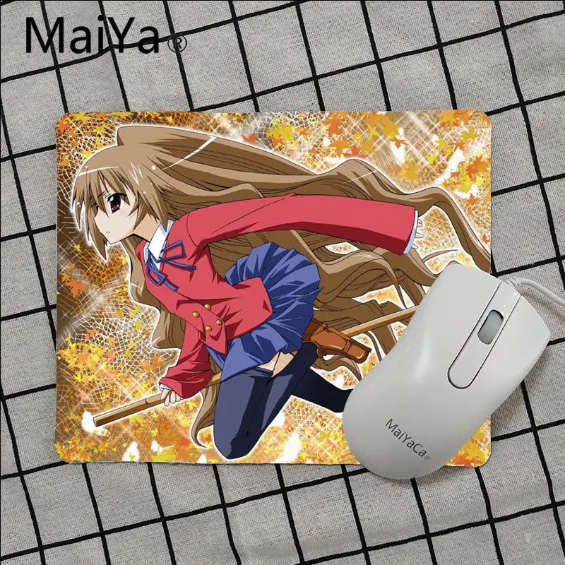 Maiya высокое качество аниме Toradora Тайга Айсака Удобная мышка коврик игровой коврик для мыши Лидер продаж подставка под руку мышь - Цвет: No Lock Edge18x22cm