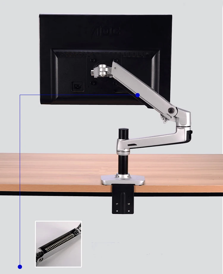 Алюминиевый сплав полный движения свободный подъем Ультра Длинный рычаг 10-30 дюймов светодиодный ЖК-монитор держатель удлинитель руки кронштейн для монитора