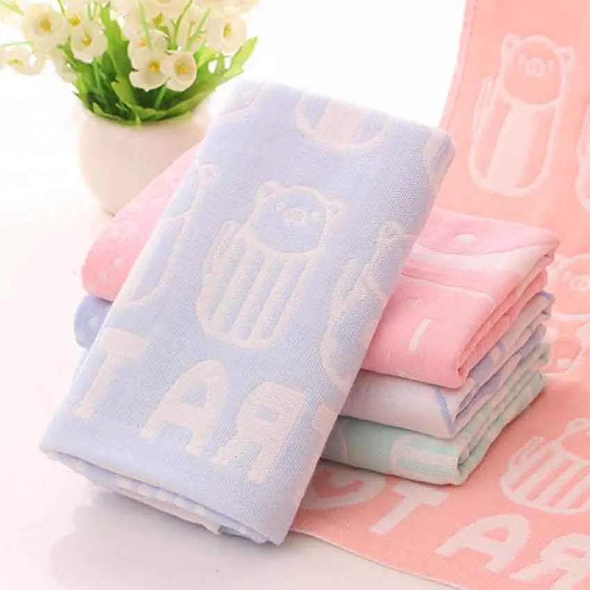 

Cotton Face Towel Cartoon Printed Kitchen Swimming Sports Hair For Kids Adults Spa Hand Lovely Shower Home Hotel Toalla De Cara