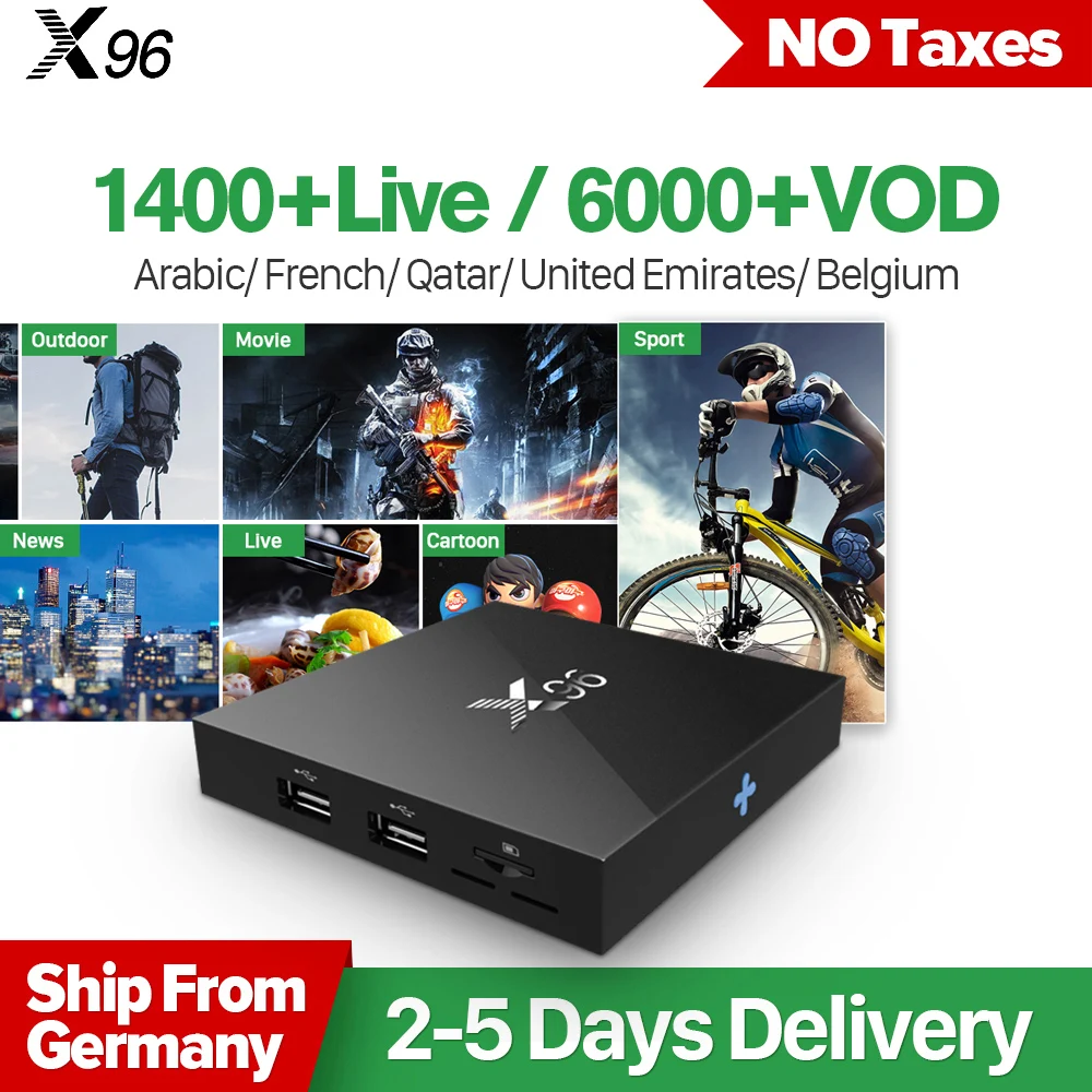 Arabic France IPTV Box X96 Android 6.0 Smart 4K TV Box Iptv Code QHDTV 1 Year Europe Dutch Belgium French Arabic IPTV Top Box Arabic France IPTV Box X96 Android 6.0 Smart 4K TV Box Iptv Code QHDTV 1 Year Europe Dutch Belgium French Arabic IPTV Top Box
