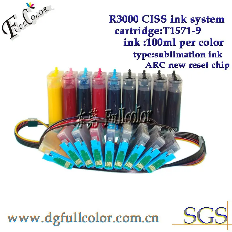 

T157 Reset Chip and Photo Pigment Ink for Stylus R3000 Ink System