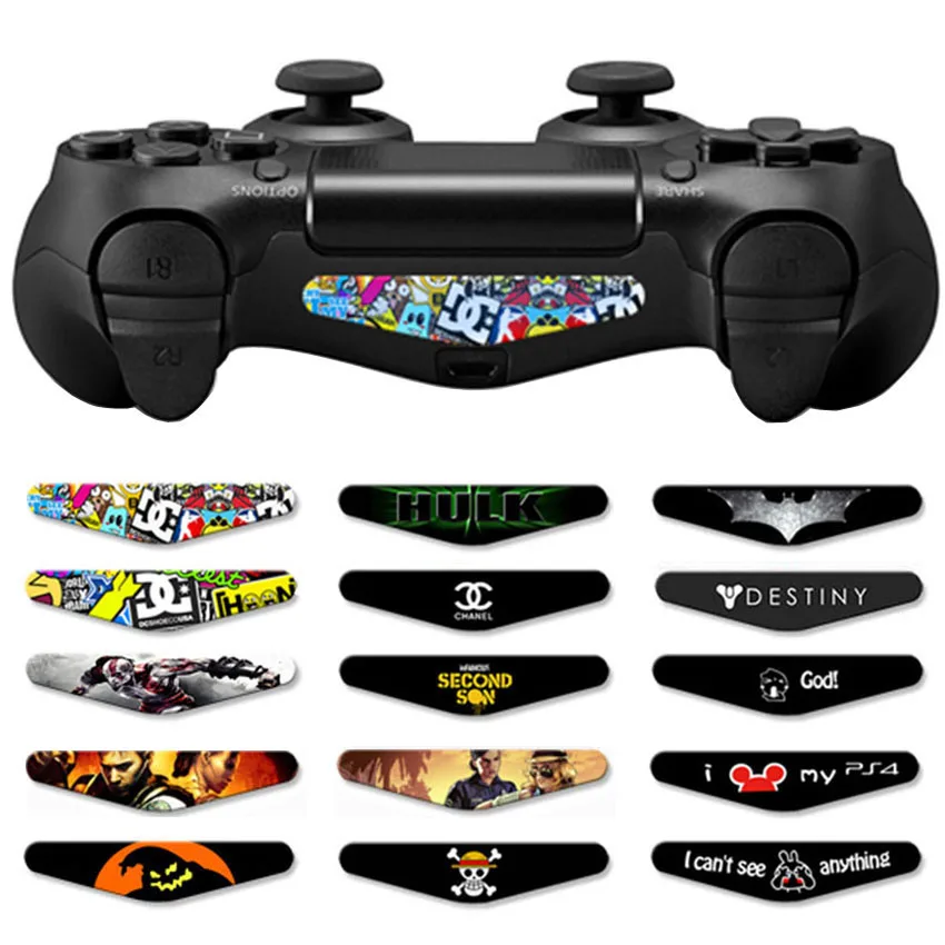 AOXO крутая игра света бар винил Led наклейки для sony PS4 Playstation 4 контроллер Dualshock
