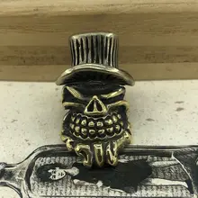 EDC Инструменты Нож бисер латунный топ шляпа череп бусы на шнурок Паракорд нож инструмент кулон#99