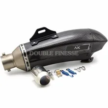 Universal Carbon Fiber Modified AKRAPOVIC Motorcycle Exhaust Pipe Muffler for honda cr 250 f4i vfr800 cbr1100xx yamaha tmax 530